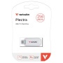 Pendrive, 256GB, USB-C 3.2 Gen1, VERBATIM Plectra, fehér