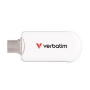Pendrive, 256GB, USB-C 3.2 Gen1, VERBATIM 'Plectra', fehér