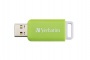 Pendrive, 32GB, USB 2.0, VERBATIM Databar, zöld