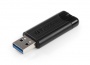 Pendrive, 64GB, USB 3.2, VERBATIM Pinstripe, fekete
