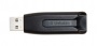 Pendrive, 64GB, USB 3.2, 80/25 MB/s, VERBATIM V3, fekete-szürke