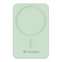 Power bank, külső akkumulátor, mágneses, 20.000mAh, kitámasztó, VERBATIM 'Charge n Go Essentials', zöld