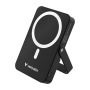 Power bank, külső akkumulátor, mágneses (vezeték nélküli), 10.000mAh, kitámasztó, VERBATIM Charge n Go, fekete