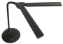 Asztali lámpa, LED, 6 W, ALBA Ledtwin, fekete