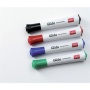Tábla- és flipchart marker, 3 mm, kúpos, NOBO 'Glide', 4 különböző szín