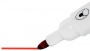 Táblamarker, kúpos hegyű, 2 mm, 10 db, NOBO Glide, piros