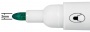 Táblamarker, kúpos hegyű, 2 mm, 10 db, NOBO Glide, zöld