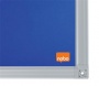 Üzenőtábla, aluminium keret, 60x45 cm, NOBO Essentials, kék