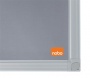 Üzenőtábla, alumínium keret, 60x45 cm, NOBO Essentials, szürke