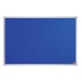Üzenőtábla, alumínium keret, 90x60 cm, NOBO 'Essential', kék