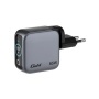 Hálózati töltő, 2xUSB-C, USB-A, kijelző, 65W, GaN, VERBATIM
