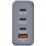 Hálózati töltő, 2xUSB-C PD (100W), USB-C PD (65W), USB-A QC 3.0, EU/UK/US, GaN, VERBATIM